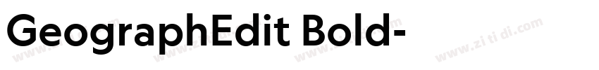 GeographEdit Bold字体转换